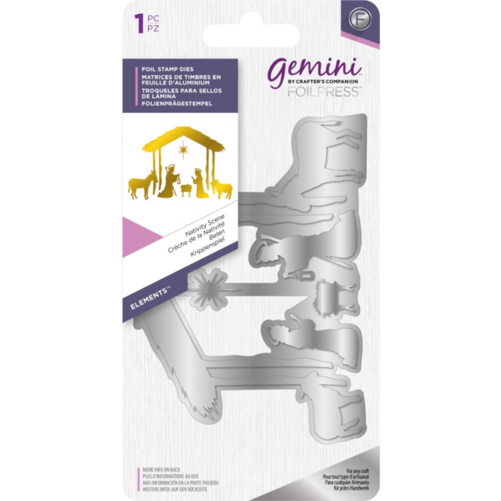 Gemini Foil Stamp Die Elements Nativity Scene (GEM-FS-ELE-NSCE) (DISCONTINUED) Gemini Foil Stamp Die Elements Nativity Scene (GEM-FS-ELE-NSCE) (DISCONTINUED)