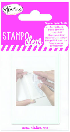 Aladine Acrylic Stamp Block Clear (04114) (OUTLET)