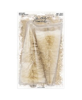 Idea-ology Tim Holtz Woodland Tree Lot Half Tree (2pcs) (TH93767) (DISCONTINUED)