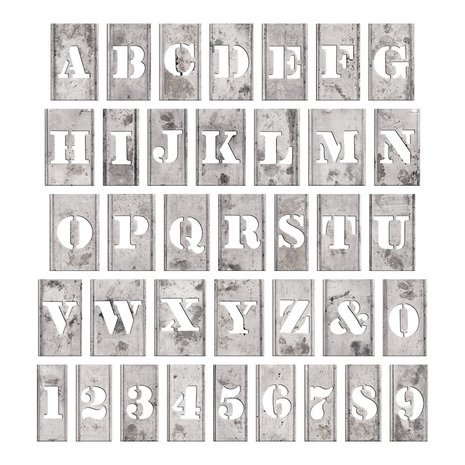 Idea-ology Tim Holtz Stencil Chips Silver (37pcs) (TH94018) (DISCONTINUED)