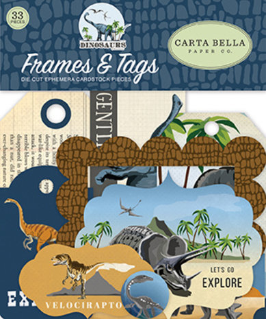 Carta Bella Dinosaurs Frames & Tags (CBDI110025) (DISCONTINUED)