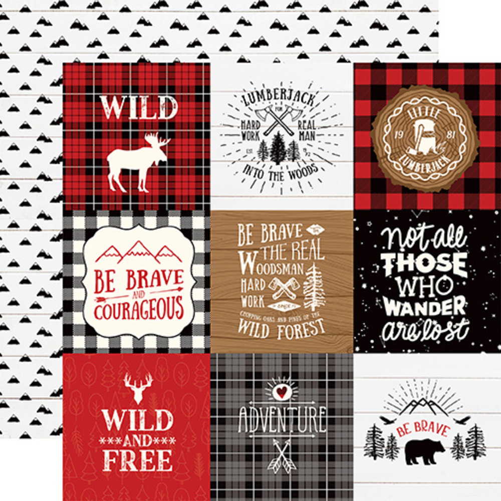 Echo Park Little Lumberjack 6x6 Inch Paper Pad (LL195023) (DISCONTINUED) Echo Park Little Lumberjack 6x6 Inch Paper Pad (LL195023) (DISCONTINUED)