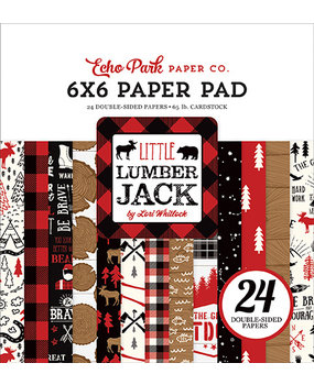 Echo Park Little Lumberjack 6x6 Inch Paper Pad (LL195023) (DISCONTINUED) Echo Park Little Lumberjack 6x6 Inch Paper Pad (LL195023) (DISCONTINUED)
