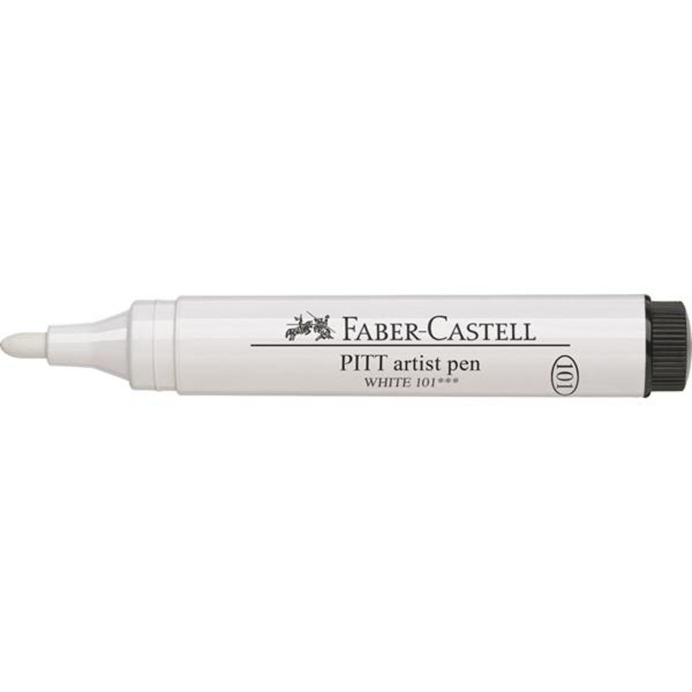 Faber Castell Pitt Artist Pen Big Brush 101 White (FC-167601) (DISCONTINUED) Faber Castell Pitt Artist Pen Big Brush 101 White (FC-167601) (DISCONTINUED)