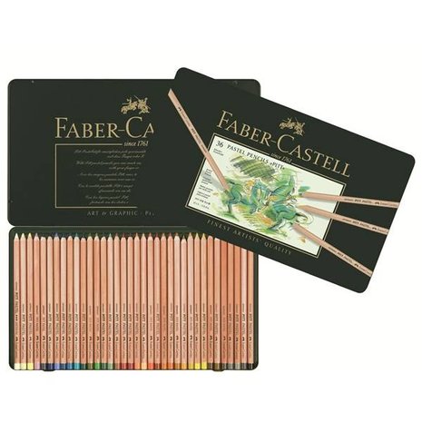 Faber Castell Pastel Pencil Pitt Metal Wallet With 36 Pieces (FC-112136) Faber Castell Pastel Pencil Pitt Metal Wallet With 36 Pieces (FC-112136)