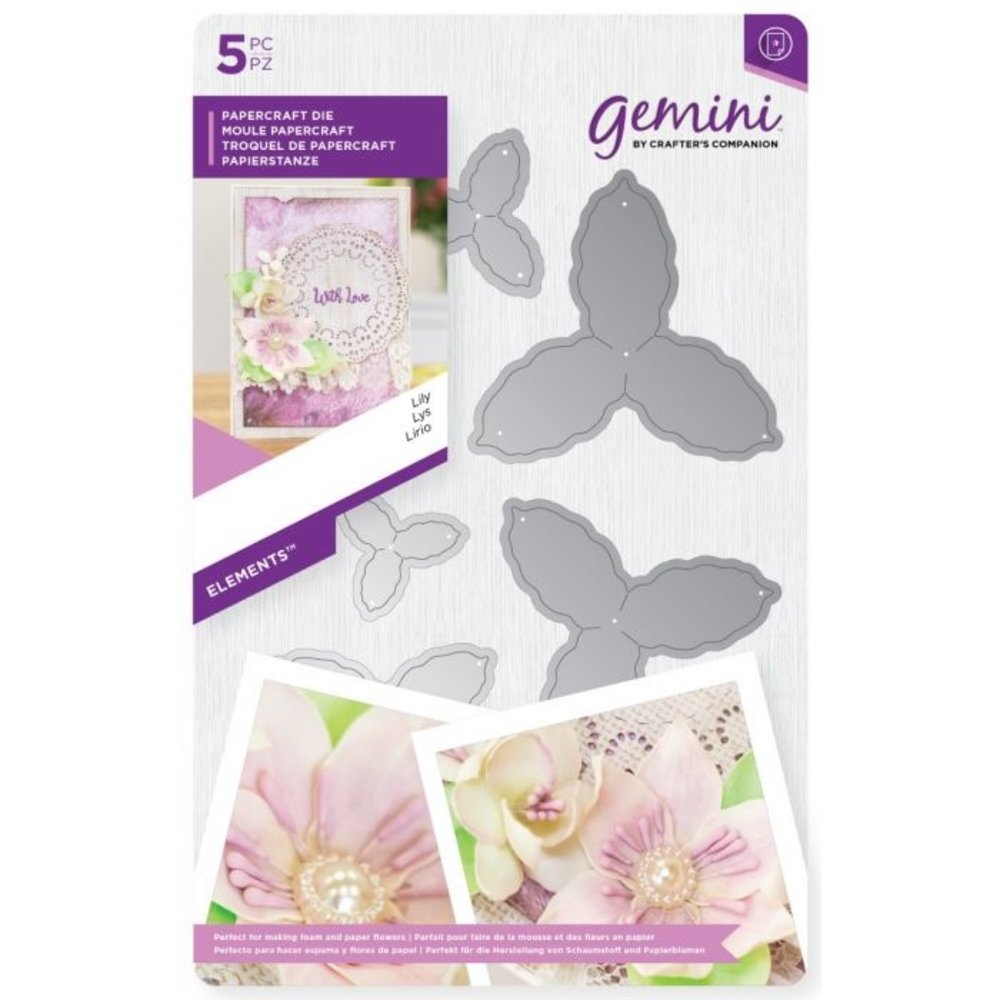 Gemini Lily Elements Dies (GEM-MD-ELE-LIL) (OUTLET)