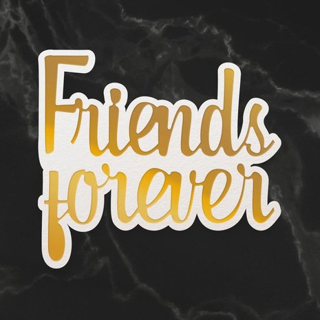 Couture Creations Friends Forever Sentiment Mini Cut, Foil and Emboss Dies (CO726711) (OUTLET) Couture Creations Friends Forever Sentiment Mini Cut, Foil and Emboss Dies (CO726711) (OUTLET)