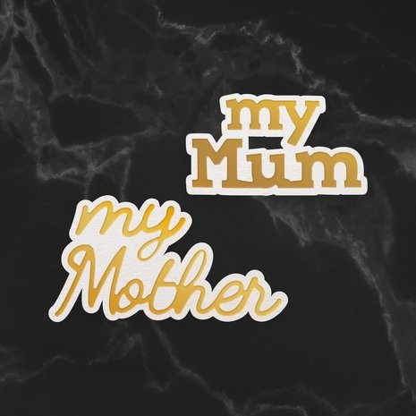 Couture Creations My Mum Sentiments Mini Cut, Foil and Emboss Dies (CO726713) (OUTLET) Couture Creations My Mum Sentiments Mini Cut, Foil and Emboss Dies (CO726713) (OUTLET)