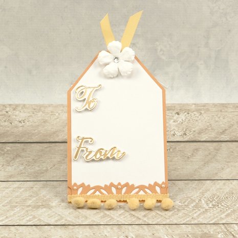 Couture Creations To & From Sentiment Mini Cut, Foil and Emboss Dies (CO726723) (OUTLET)