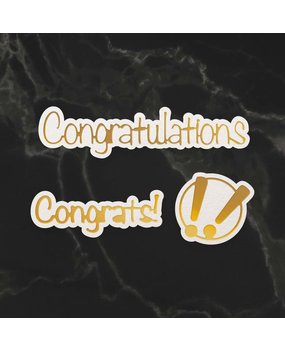 Couture Creations Congrats! Sentiment Mini Cut, Foil and Emboss Dies (CO726734) (OUTLET) Couture Creations Congrats! Sentiment Mini Cut, Foil and Emboss Dies (CO726734) (OUTLET)