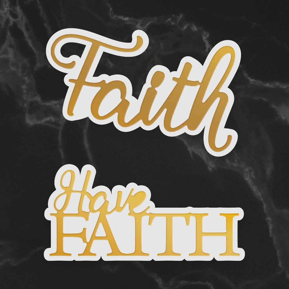 Couture Creations Have Faith Sentiment Mini Cut, Foil and Emboss Dies (CO726739) (OUTLET) Couture Creations Have Faith Sentiment Mini Cut, Foil and Emboss Dies (CO726739) (OUTLET)