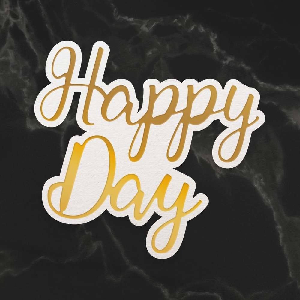 Couture Creations Happy Day Sentiment Mini Cut, Foil and Emboss Die (CO726741) (OUTLET) Couture Creations Happy Day Sentiment Mini Cut, Foil and Emboss Die (CO726741) (OUTLET)