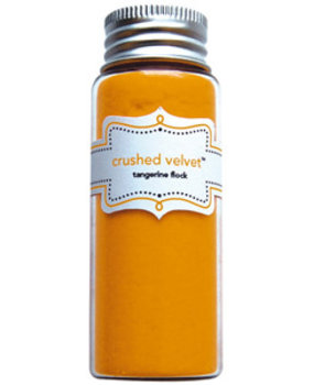 Doodlebug Design Tangerine Crushed Velvet Flock (1789) (DISCONTINUED)