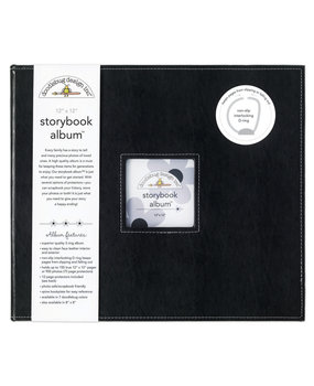 Doodlebug Design Beetle Black 12x12 Inch Storybook Album (2729)