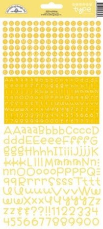 Doodlebug Design Bumblebee Teensy Type Stickers (3430) (DISCONTINUED)