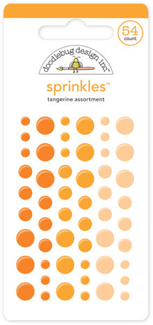 Doodlebug Design Tangerine Sprinkles (54pcs) (4007) (OUTLET)