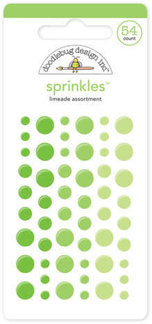 Doodlebug Design Limeade Sprinkles (54pcs) (4009) (DISCONTINUED)