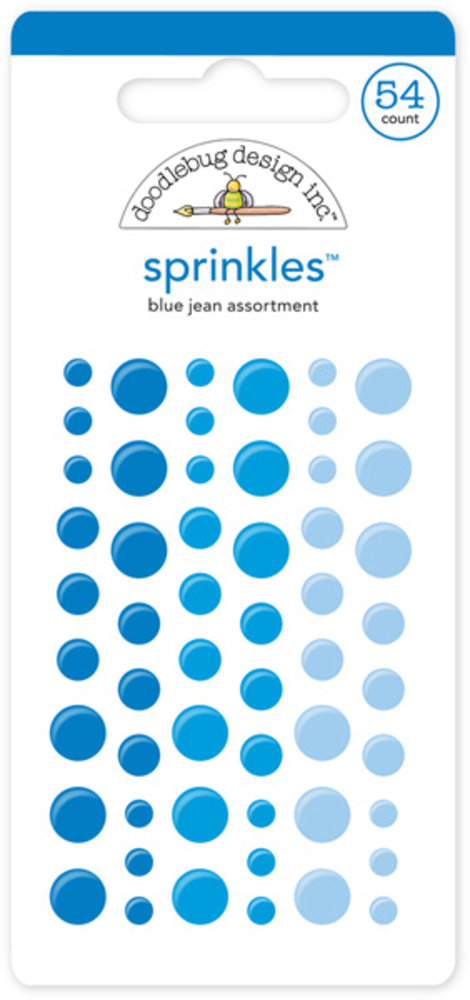 Doodlebug Design Blue Jean Sprinkles (54pcs) (4011) (DISCONTINUED)