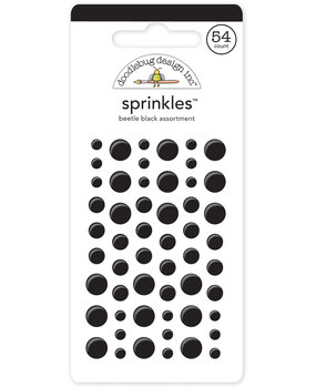 Doodlebug Design Beetle Black Sprinkles (54pcs) (4015) (DISCONTINUED)