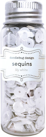 Doodlebug Design Lily White Sequins (4265) (OUTLET)