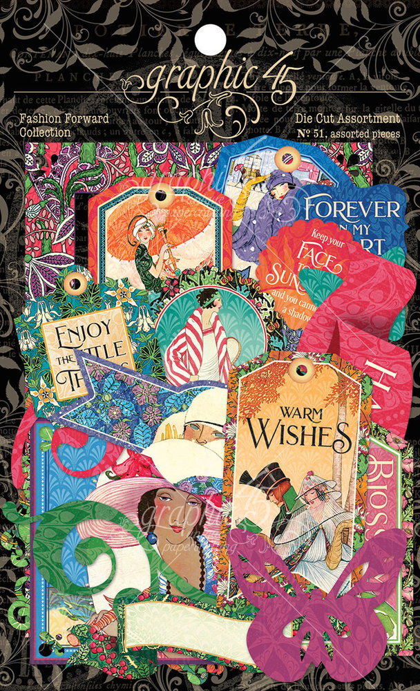 Graphic 45 Fashion Forward Die-cut Assortment (4501975) (OUTLET)