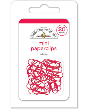 Doodlebug Design Ladybug Mini Paperclips (25pcs) (4497) (DISCONTINUED)