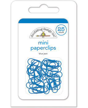 Doodlebug Design Blue Jean Mini Paperclips (25pcs) (4502) (DISCONTINUED)