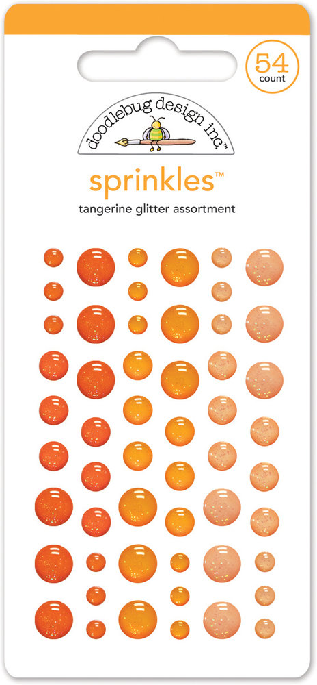 Doodlebug Design Tangerine Glitter Sprinkles (54pcs) (4536) (DISCONTINUED) Doodlebug Design Tangerine Glitter Sprinkles (54pcs) (4536) (DISCONTINUED)
