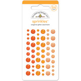 Doodlebug Design Tangerine Glitter Sprinkles (54pcs) (4536) (DISCONTINUED)