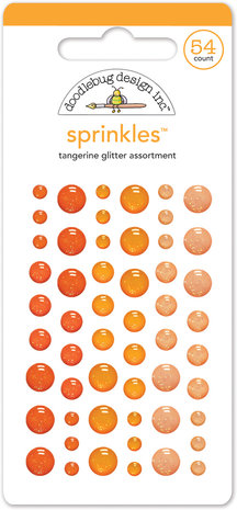Doodlebug Design Tangerine Glitter Sprinkles (54pcs) (4536) (DISCONTINUED) Doodlebug Design Tangerine Glitter Sprinkles (54pcs) (4536) (DISCONTINUED)