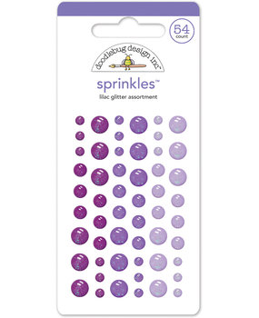 Doodlebug Design Lilac Glitter Sprinkles (54pcs) (4541) (DISCONTINUED)