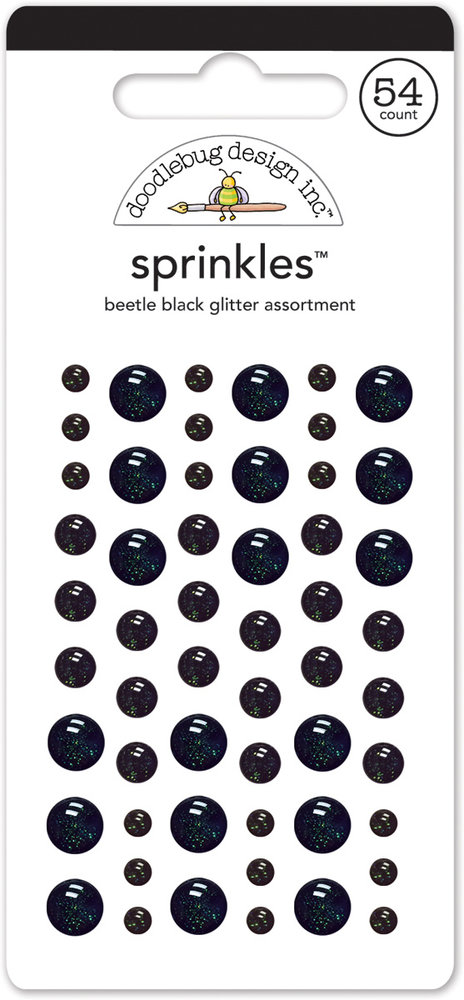 Doodlebug Design Beetle Black Glitter Sprinkles (54pcs) (4544) (DISCONTINUED) Doodlebug Design Beetle Black Glitter Sprinkles (54pcs) (4544) (DISCONTINUED)