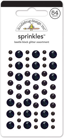 Doodlebug Design Beetle Black Glitter Sprinkles (54pcs) (4544) (DISCONTINUED) Doodlebug Design Beetle Black Glitter Sprinkles (54pcs) (4544) (DISCONTINUED)