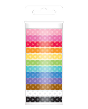 Doodlebug Design Polka-Dot Assortment Washi Tape (12pcs) (4802) (DISCONTINUED)