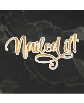 Couture Creations Nailed It Cut, Foil and Emboss Die (CO726935) (OUTLET)