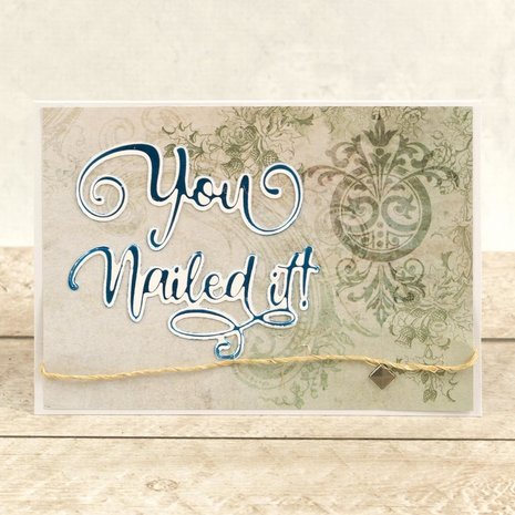 Couture Creations Nailed It Cut, Foil and Emboss Die (CO726935) (OUTLET)