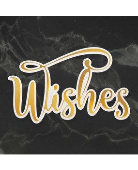 Couture Creations Wishes Cut, Foil and Emboss Die (CO726939) (OUTLET)