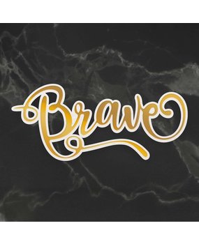 Couture Creations Brave Cut, Foil and Emboss Die (CO726940) (OUTLET)