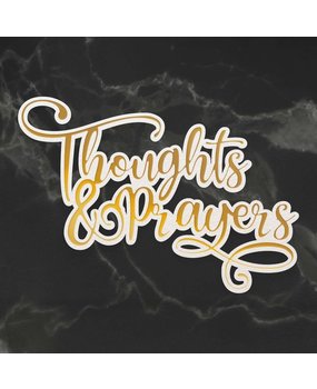 Couture Creations Thoughts & Prayers Cut, Foil and Emboss Die (CO726948) (OUTLET)