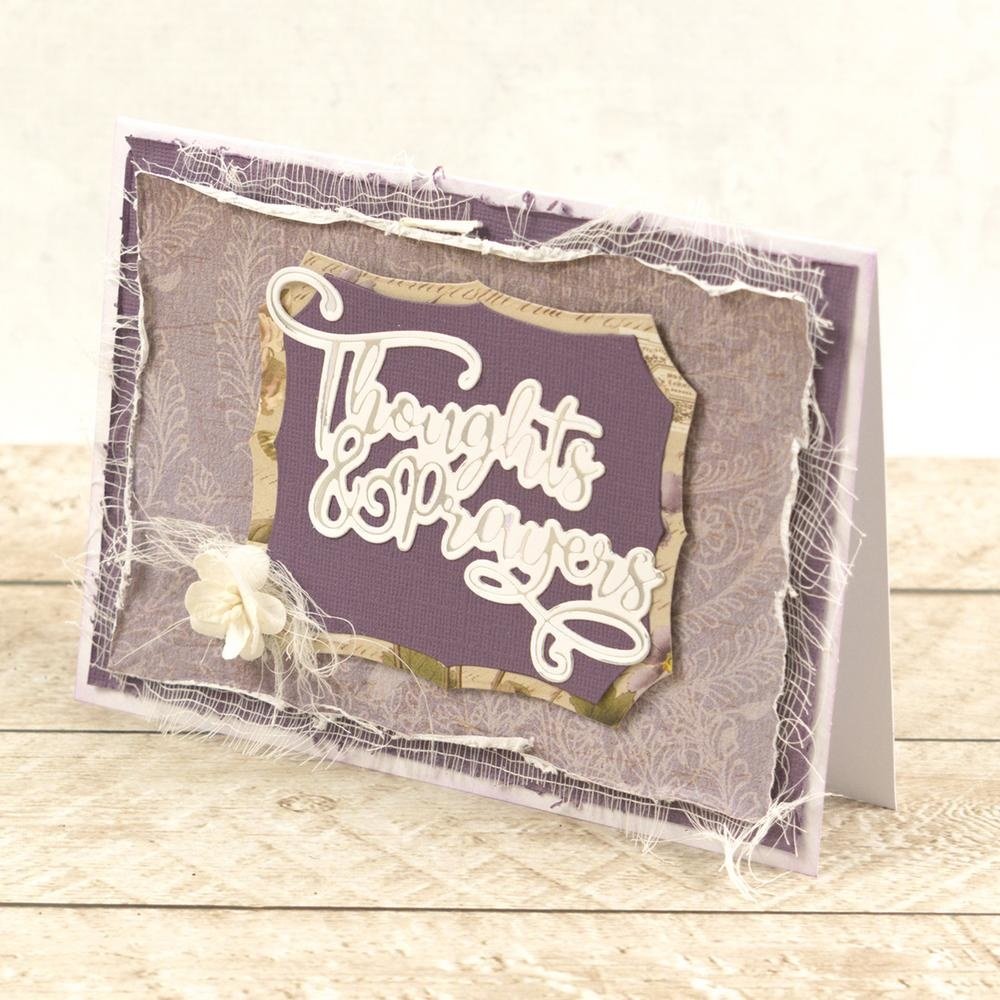 Couture Creations Thoughts & Prayers Cut, Foil and Emboss Die (CO726948) (OUTLET) Couture Creations Thoughts & Prayers Cut, Foil and Emboss Die (CO726948) (OUTLET)