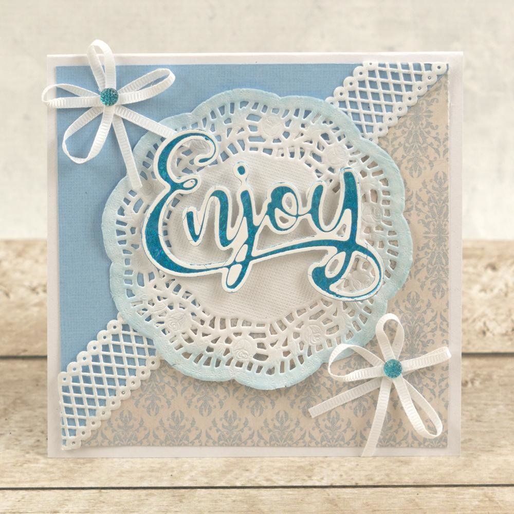 Couture Creations Enjoy Cut, Foil and Emboss Die (CO726952) (OUTLET) Couture Creations Enjoy Cut, Foil and Emboss Die (CO726952) (OUTLET)