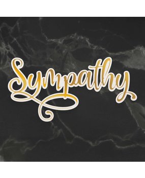 Couture Creations Sympathy Cut, Foil and Emboss Die (CO726958) (OUTLET)