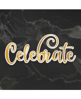 Couture Creations Celebrate Cut, Foil and Emboss Die (CO726962) (OUTLET)