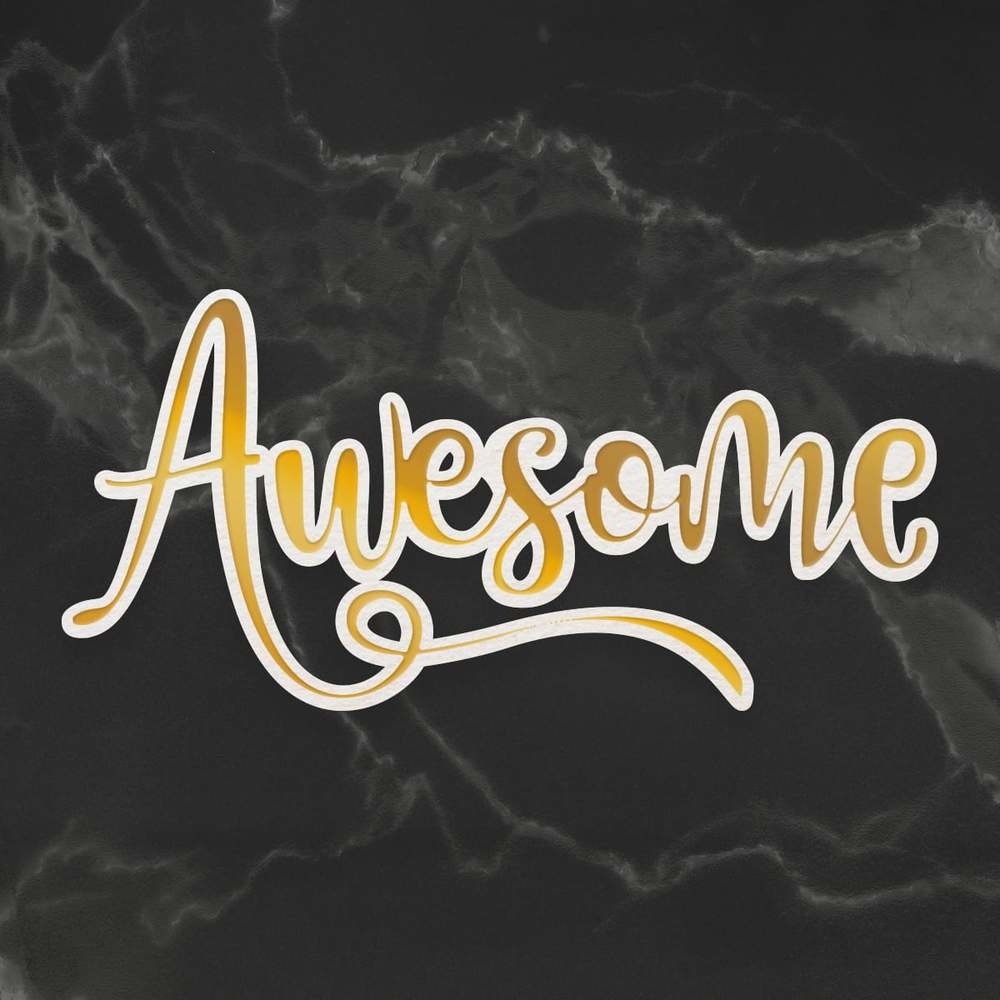 Couture Creations Awesome Cut, Foil and Emboss Die (CO726967) (OUTLET)