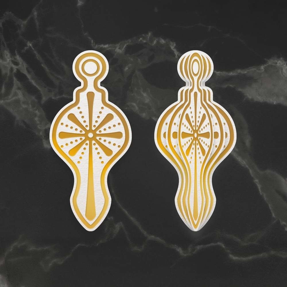 Couture Creations Star Bauble Cut, Foil and Emboss Die (CO727009) (OUTLET) Couture Creations Star Bauble Cut, Foil and Emboss Die (CO727009) (OUTLET)