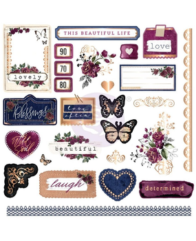 Prima Marketing Darcelle Ephemera & Stickers (642037) (DISCONTINUED)