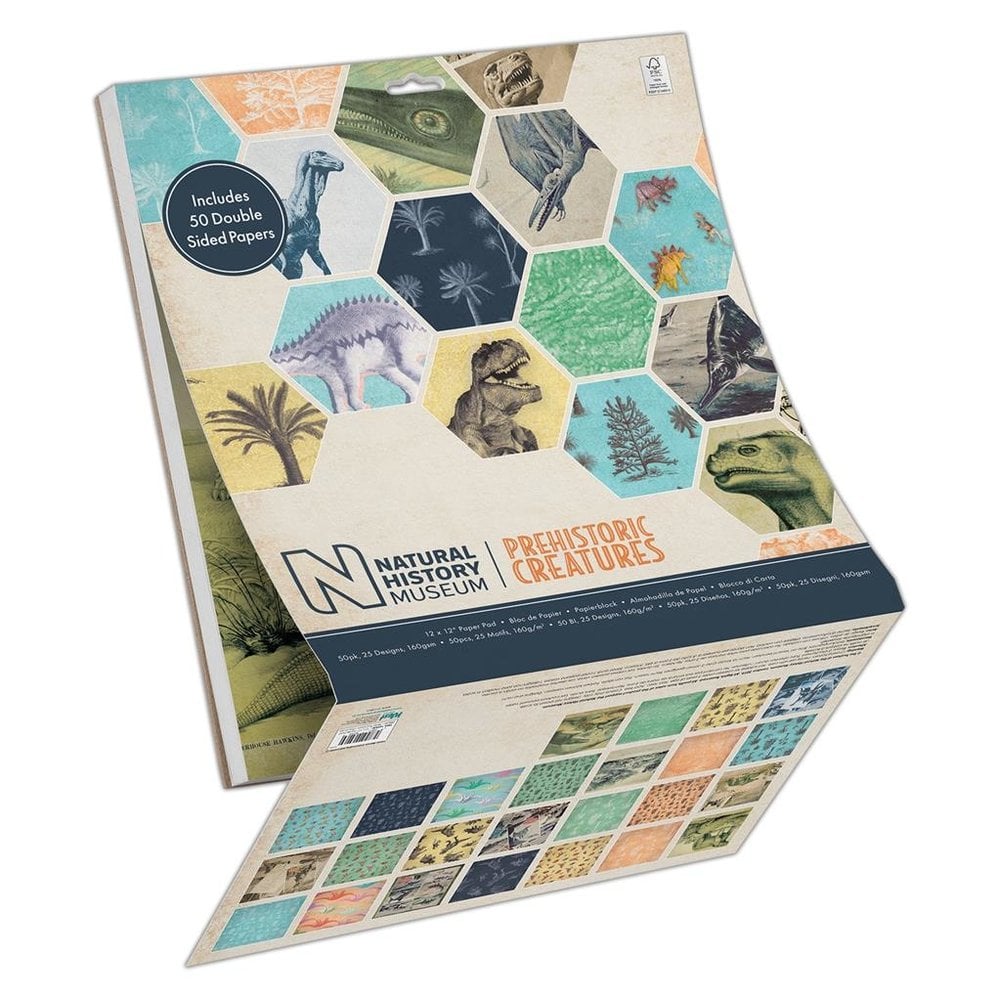 Papermania Prehistoric Creatures 12x12 Inch Paper Pad (PMA 160420) (DISCONTINUED) Papermania Prehistoric Creatures 12x12 Inch Paper Pad (PMA 160420) (DISCONTINUED)