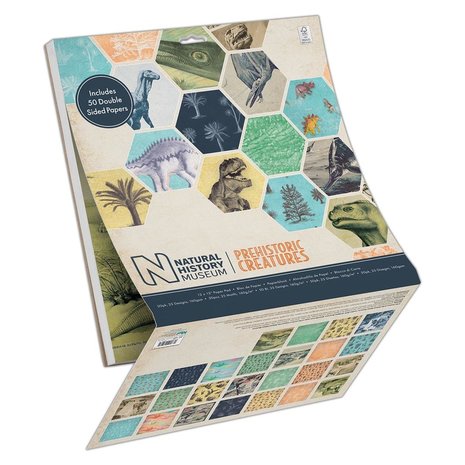 Papermania Prehistoric Creatures 12x12 Inch Paper Pad (PMA 160420) (DISCONTINUED) Papermania Prehistoric Creatures 12x12 Inch Paper Pad (PMA 160420) (DISCONTINUED)