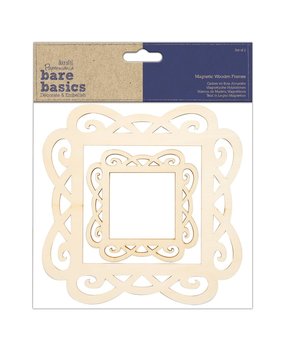 Papermania Bare Basics Magnetic Wooden Frames (2pcs) (PMA 174541) (DISCONTINUED)