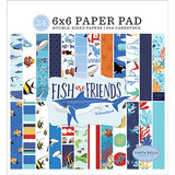 Carta Bella Fish Are Friends 6x6 Inch Paper Pad (CBFAF111023) (OUTLET)